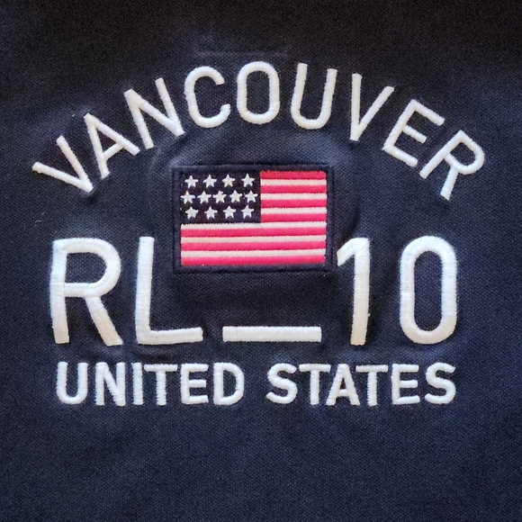Polo Ralph Lauren Official 2010 Vancouver Olympics kids polo shirt Size 4T Navy - Picture 4 of 12